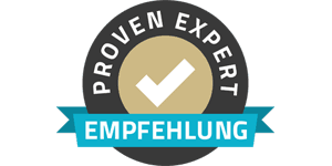 Logo von Proven Expert – Plattform für Künstlerbewertungen